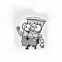 spongebob tattoo design idea