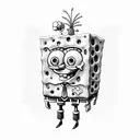 spongebob tattoo design idea