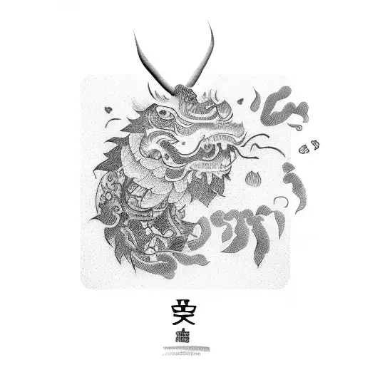 Chinese farmer tattoo design idea