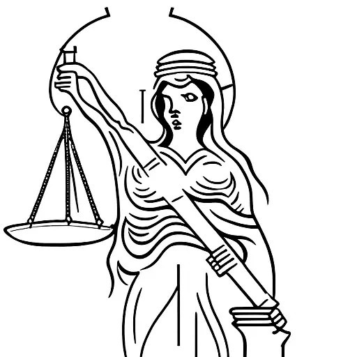 lady justice  tattoo design idea