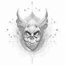 balance brain vs heart  tattoo design idea