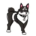 Panther mixed with Corgi dog tattoo design idea