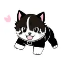 Panther mixed with Corgi dog tattoo design idea