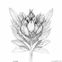 sage plant tattoo design idea