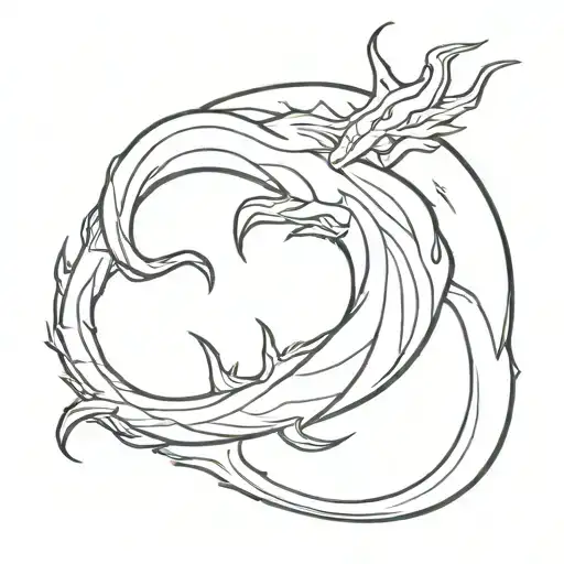 destruction of leviathan  tattoo design idea