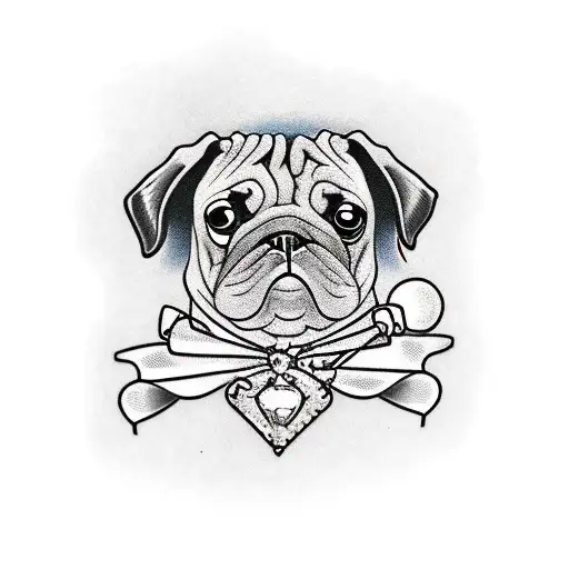gold line art of bulldog or pug dog head. Good use for symbol, mascot,  icon, avatar, tattoo, T Shirt design, logo or any design you want Stock  Vector Image & Art -