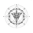 A constellation of Libra, Taurus, Aquarius, and Virgo in a celestial style tattoo design idea