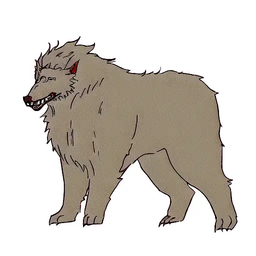 The brand of Sacrifice from Berserk with the Beast of Darkness around it tattoo design idea