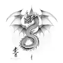 Dragon china tattoo design idea