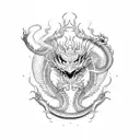 Dragon china tattoo design idea