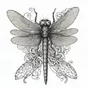 Never despair dragonfly bondage tattoo design idea