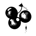 Cherry as bombs  tattoo design idea