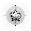 Maple Leaf tattoo design idea