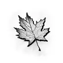 Maple Leaf tattoo design idea