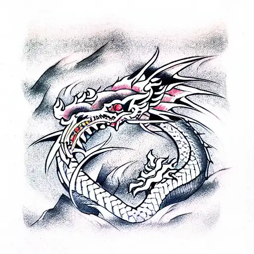 Buy Flow State Temporary Tattoo japanese Style Dragon Online in India  Etsy