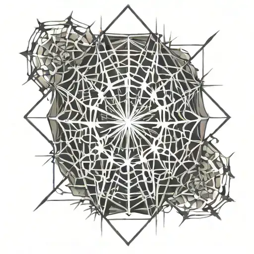 Spider Web Mary tattoo design idea