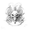 biomechanical organs tattoo design idea