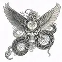 Alice In Chains song intertwined tattoo design idea