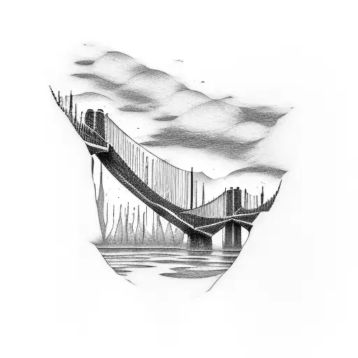 there were pages turned with the bridges burned tattoo design idea