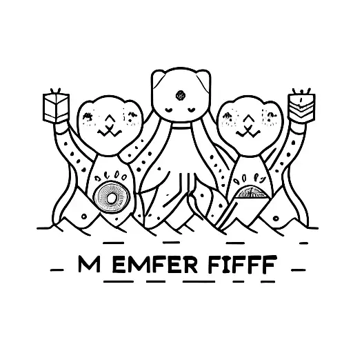 me, my sister and my bff have nice summer in borjom tattoo design idea