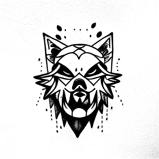 lobo  tattoo design idea