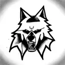 lobo  tattoo design idea