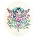 hawk eye with roses and house number 41 and words "another day another blessing" tattoo design idea