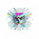 hawk eye tattoo design idea