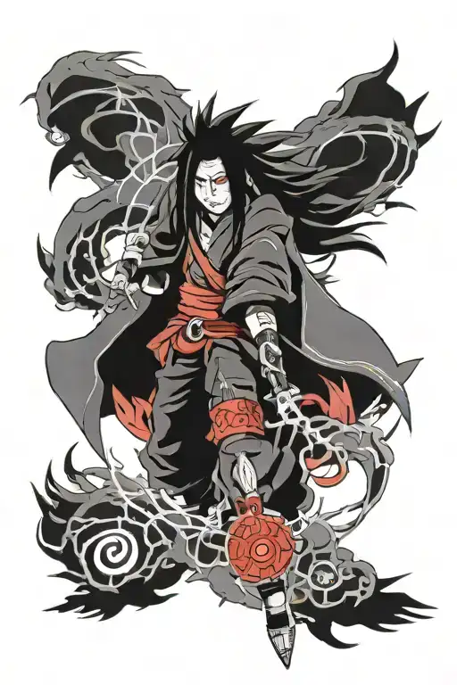 Madara Uchiha tattoo design idea