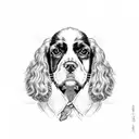 English Cocker Spaniel  tattoo design idea