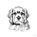 English Cocker Spaniel  tattoo design idea