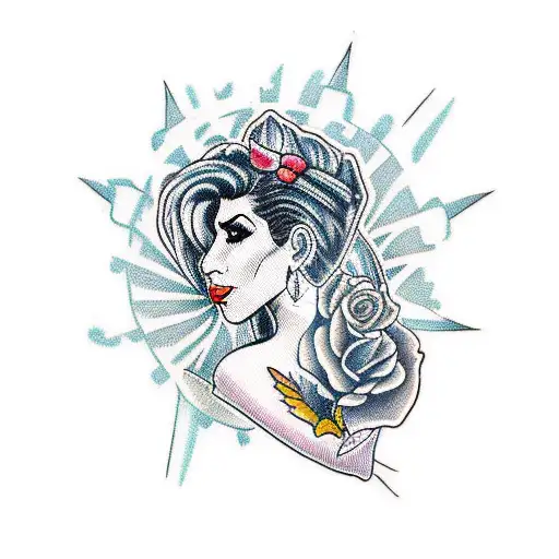 amy winehouse tattoo design idea