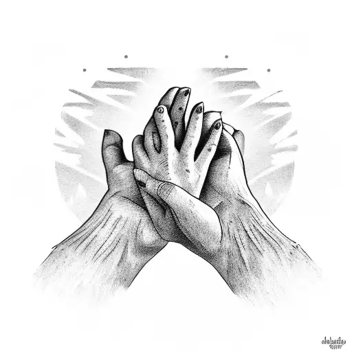 wheat and hands tattoo design idea