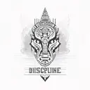 discipline tattoo design idea