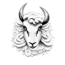 black sheep sleeve tattoo design idea