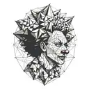 clown face tattoo design idea