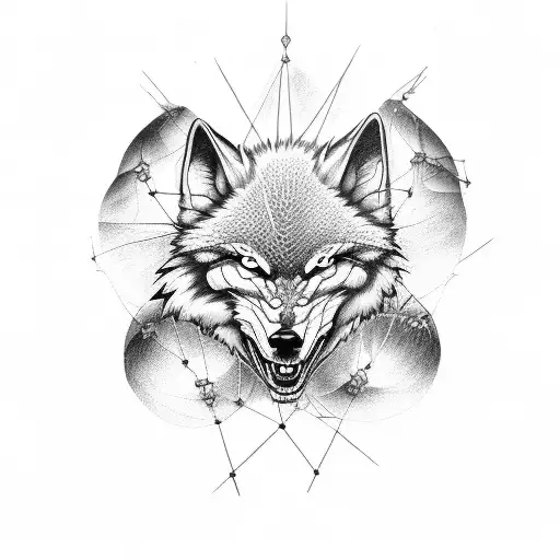 Free wings wolf BasketBall tattoo design idea