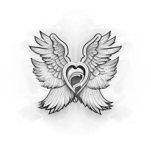 Free wings BasketBall tattoo design idea