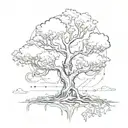 circuit tree of knowledge tattoo design idea