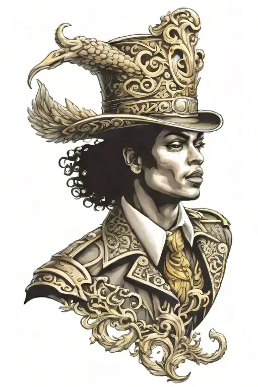 norse mythology michael jackson   tattoo design idea