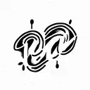 "dudka." text tattoo design idea