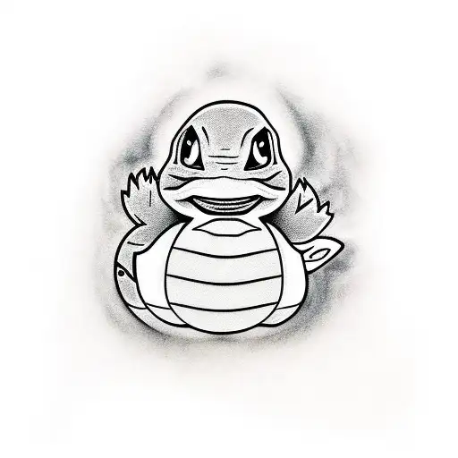 Creepypasta squirtle tattoo design idea