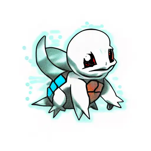 Creepypasta squirtle tattoo design idea