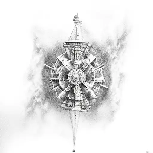 Burn the ships tattoo design idea