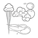 cotton candy tattoo design idea