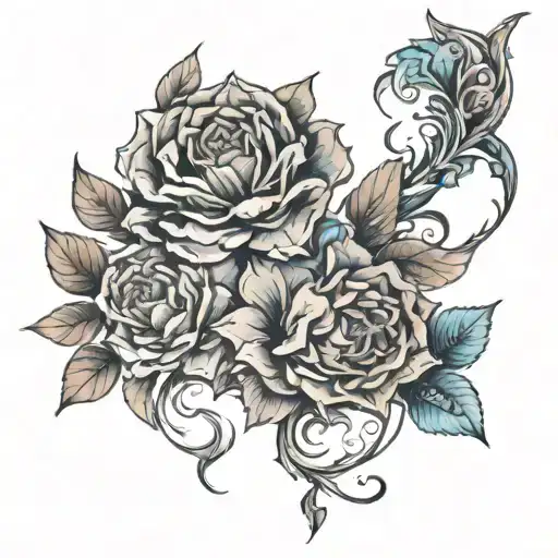 reverse shading  tattoo design idea