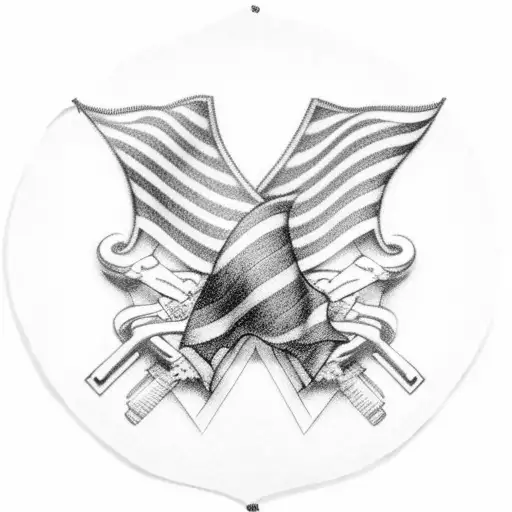 american flag tattoo design idea