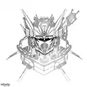 chibi Gundam tattoo design idea