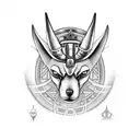 Anubis tattoo design idea