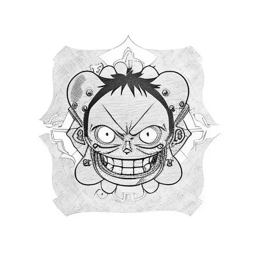 Luffy  tattoo design idea